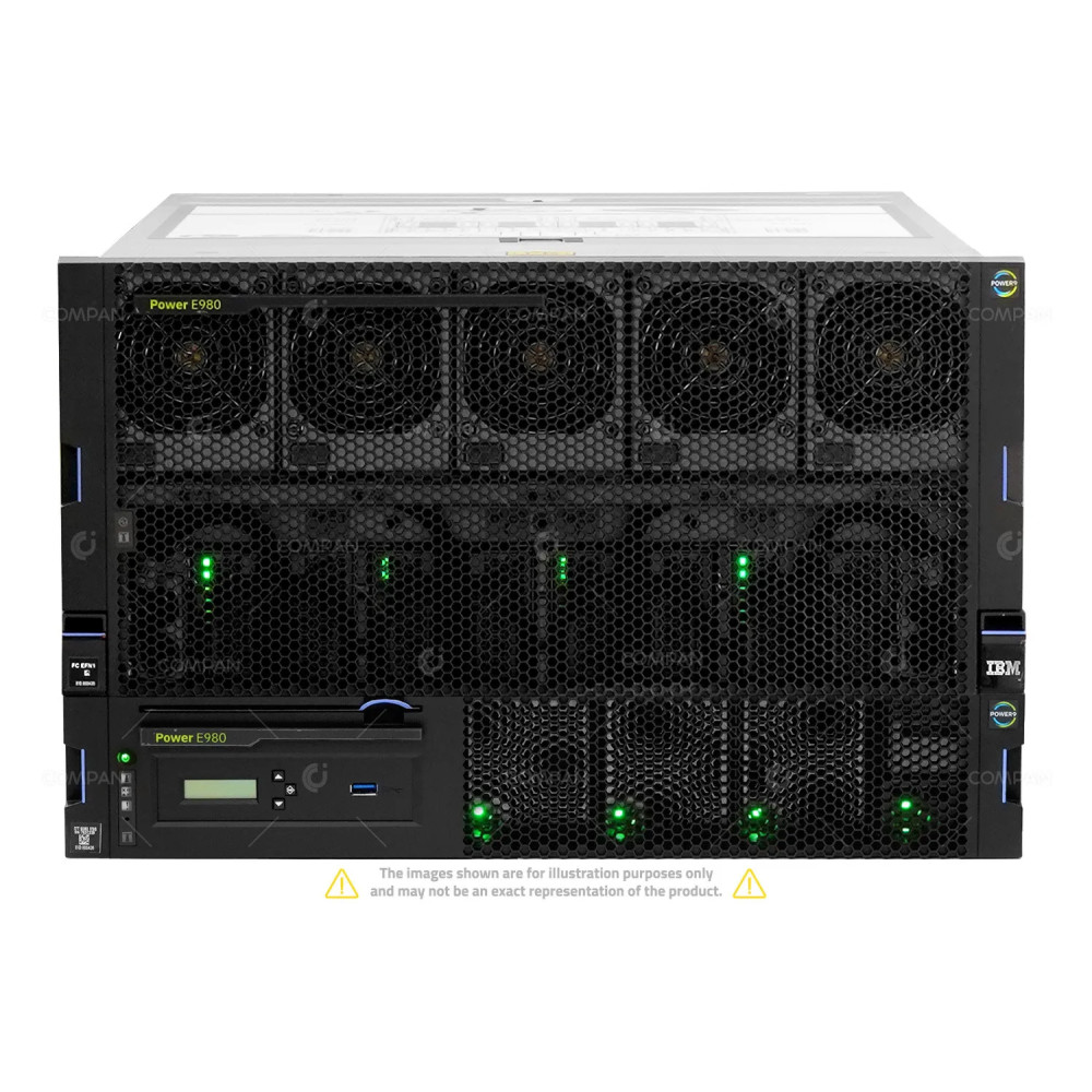9080-M9S IBM POWER E980, 3.90-4.0 GHZ 8-CORE CPU, 1536GB RAM